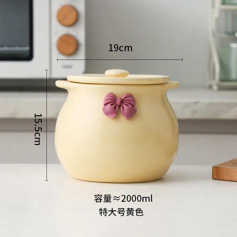 Ceramic Seasoning Pot Container – Elegant Sugar Bowl, Salt Pot, and Tea Pot with Lid and Spoon