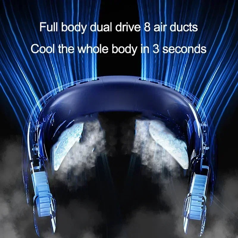 Hanging Neck Fan – Portable Air Conditioner with Type-C USB Rechargeable Air Cooler