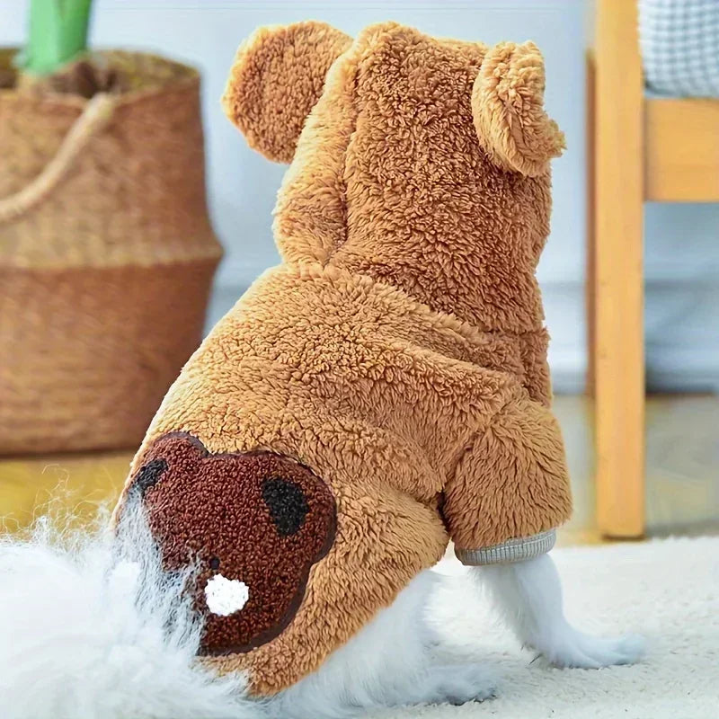 Chic & Snug Mini Dog Hoodie – Easy Snap-On Woven Warmth for Winter | Effortless Maintenance, Perfect for Toy Breeds