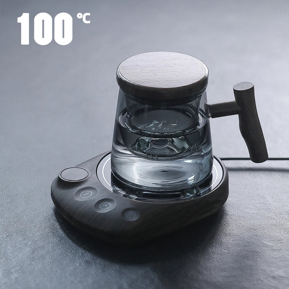 100°C Cup Heater Coffee Mug Warmer – 5 Gear Temperature Heating Pad for Coffee, Milk, and Tea
