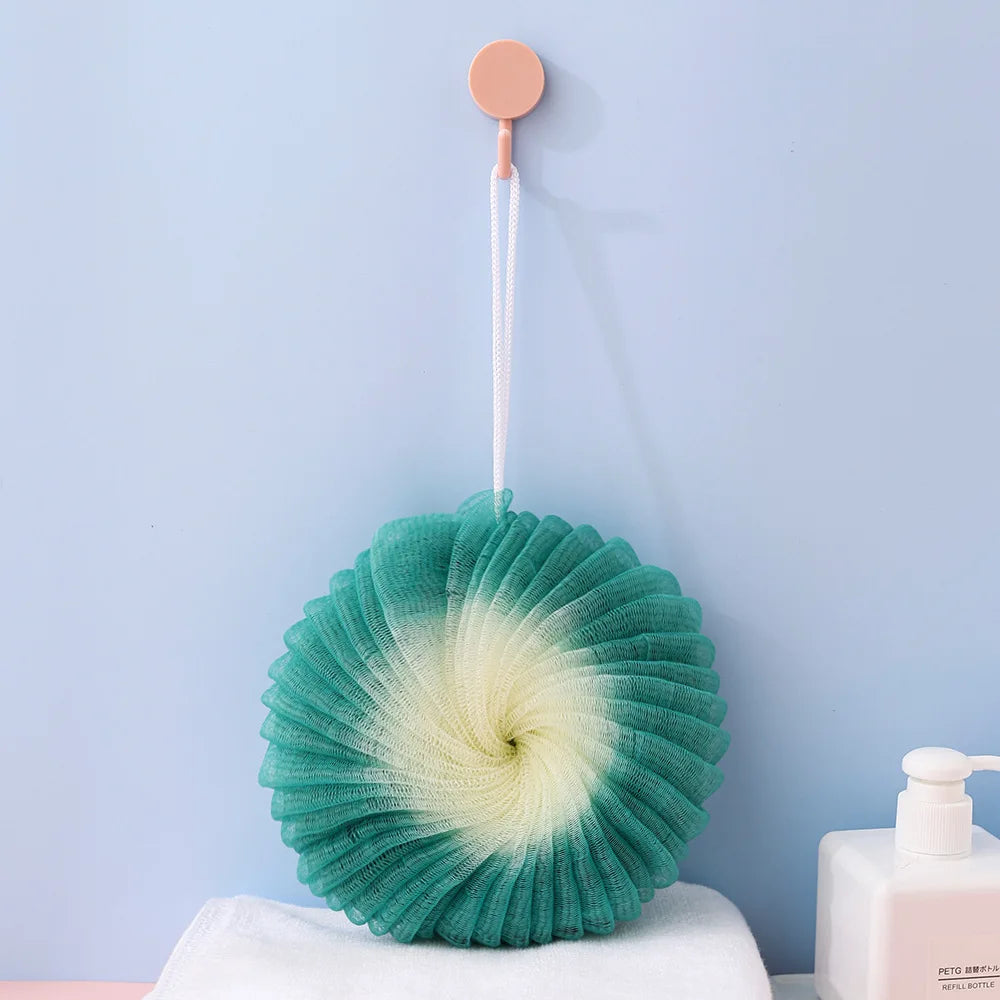 2pcs Shower Mesh Foaming Sponge Balls – Exfoliating Body Scrub and Bath Bubble Ball