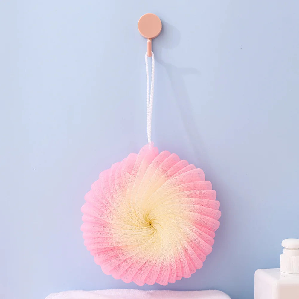 2pcs Shower Mesh Foaming Sponge Balls – Exfoliating Body Scrub and Bath Bubble Ball