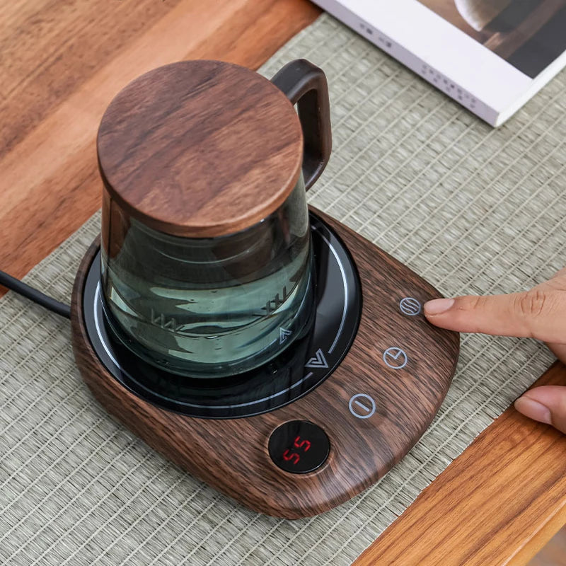 100°C Cup Heater Coffee Mug Warmer – 5 Gear Temperature Heating Pad for Coffee, Milk, and Tea
