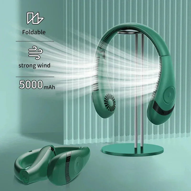 Hanging Neck Fan – Portable Air Conditioner with Type-C USB Rechargeable Air Cooler