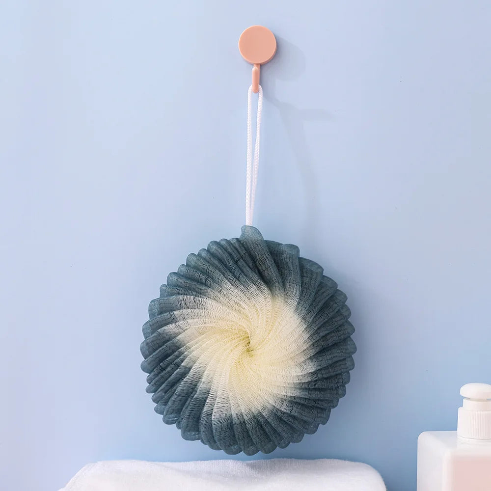 2pcs Shower Mesh Foaming Sponge Balls – Exfoliating Body Scrub and Bath Bubble Ball