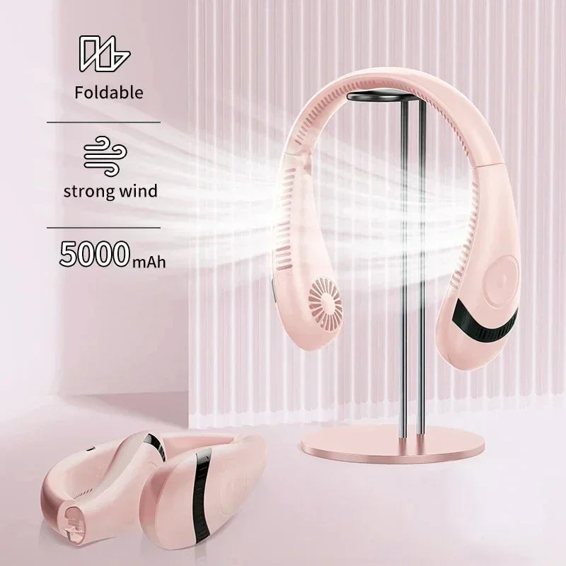 Hanging Neck Fan – Portable Air Conditioner with Type-C USB Rechargeable Air Cooler