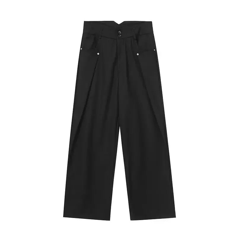 Casual Men's Summer Thin Lyocell Ice Sensation Seershawn Wide Leg Loose Fit Straight Pants