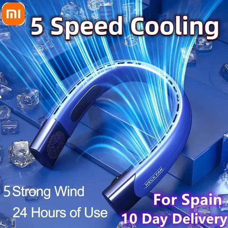 Hanging Neck Fan – Portable Air Conditioner with Type-C USB Rechargeable Air Cooler