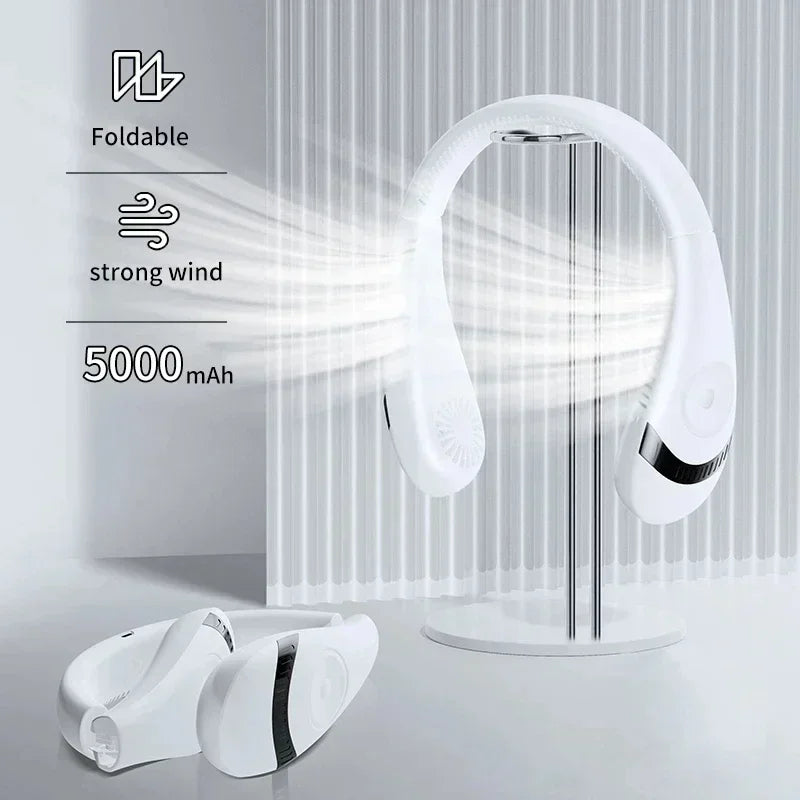 Hanging Neck Fan – Portable Air Conditioner with Type-C USB Rechargeable Air Cooler
