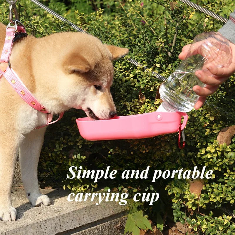 Portable Dog Water Bottle with Built-in Dispenser – Ideal Pet Hydration Solution for Outdoor Adventures | Travel Companion for All Dog Breeds