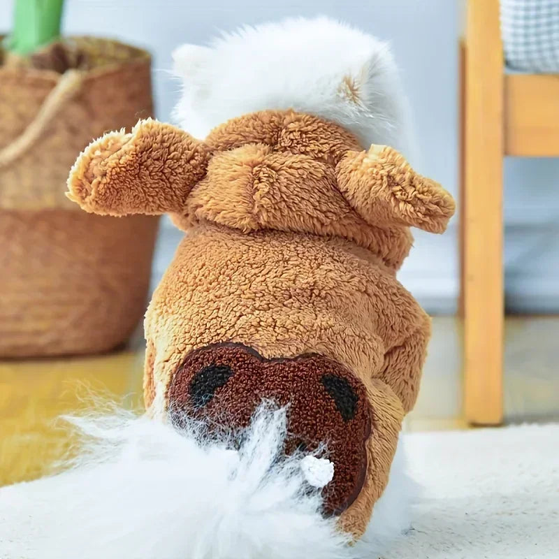 Chic & Snug Mini Dog Hoodie – Easy Snap-On Woven Warmth for Winter | Effortless Maintenance, Perfect for Toy Breeds