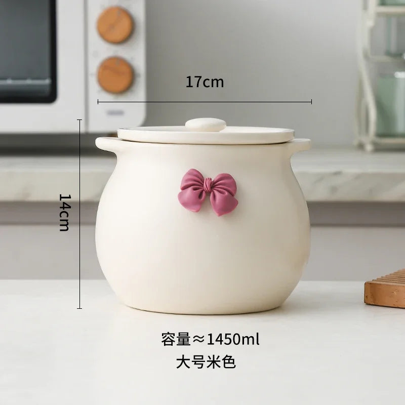 Ceramic Seasoning Pot Container – Elegant Sugar Bowl, Salt Pot, and Tea Pot with Lid and Spoon