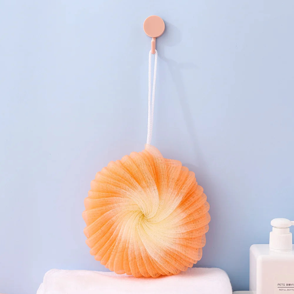 2pcs Shower Mesh Foaming Sponge Balls – Exfoliating Body Scrub and Bath Bubble Ball