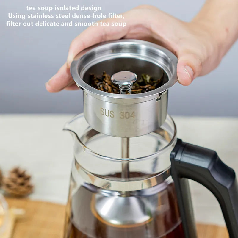 1600W Electric Kettle – Automatic Steam Spray Teapot, Multifunctional Glass Health Pot