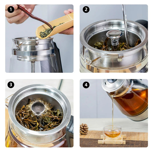 1600W Electric Kettle – Automatic Steam Spray Teapot, Multifunctional Glass Health Pot