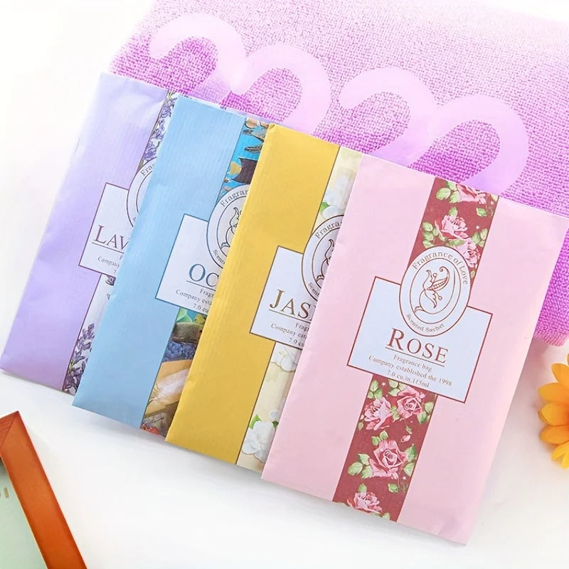 Set of 5 Hanging Wardrobe Incense Sachets – Anti-Mold, Anti-Insect Deodorizing Aromatherapy Bags for Fresh Closets