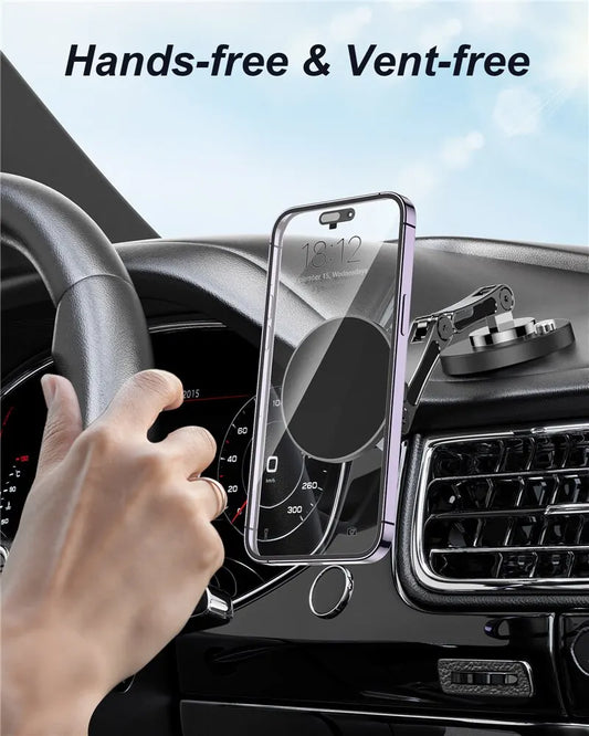 Magnetic Car Phone Holder Stand – Dashboard Mount for Smartphones
