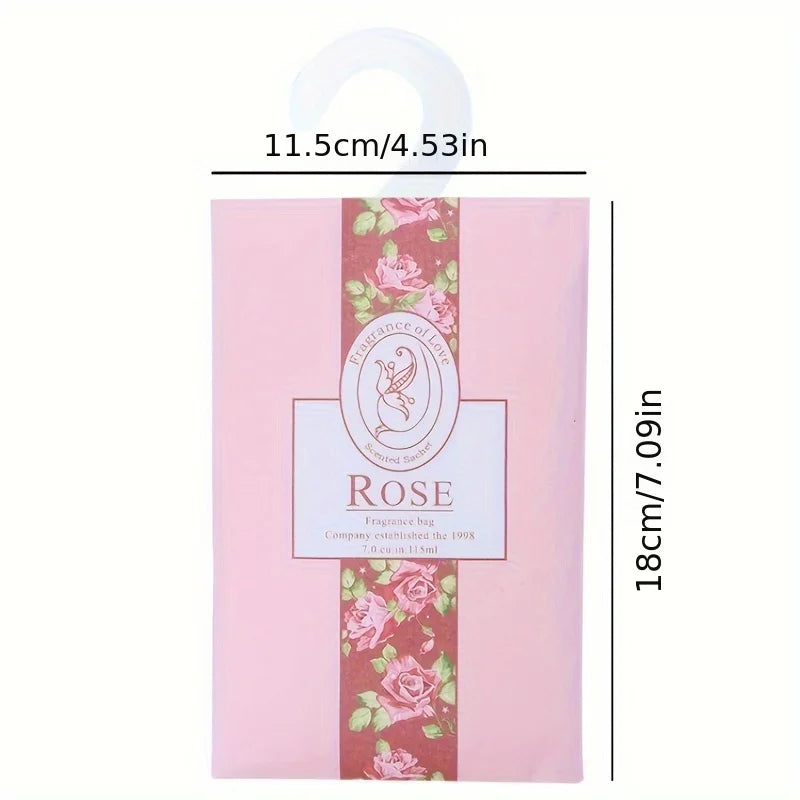Set of 5 Hanging Wardrobe Incense Sachets – Anti-Mold, Anti-Insect Deodorizing Aromatherapy Bags for Fresh Closets